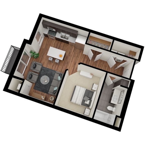 Floor Plans of Lakeside Flats in Lakeville, MN
